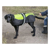 Animate Hi Viz Black Padded Underbelly Harness Coat