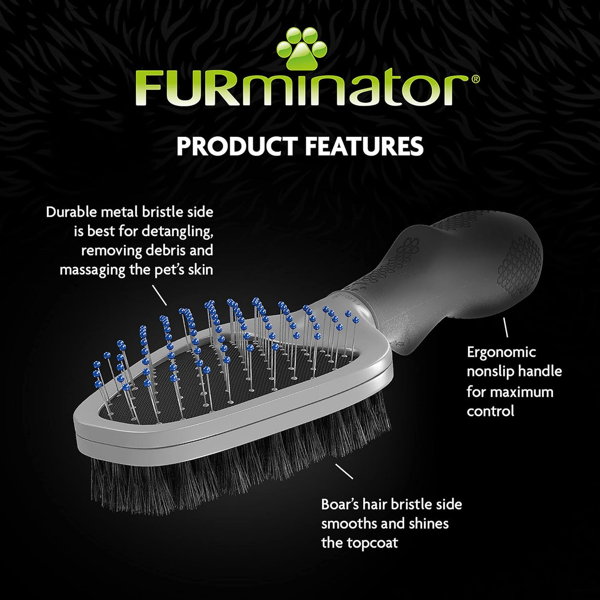 FURminator Dual Brush For Dogs And Cats