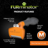 FURminator Undercoat Deshedding Tool Short Hair Dog