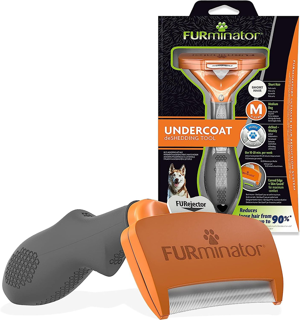 FURminator Undercoat Deshedding Tool Short Hair Dog