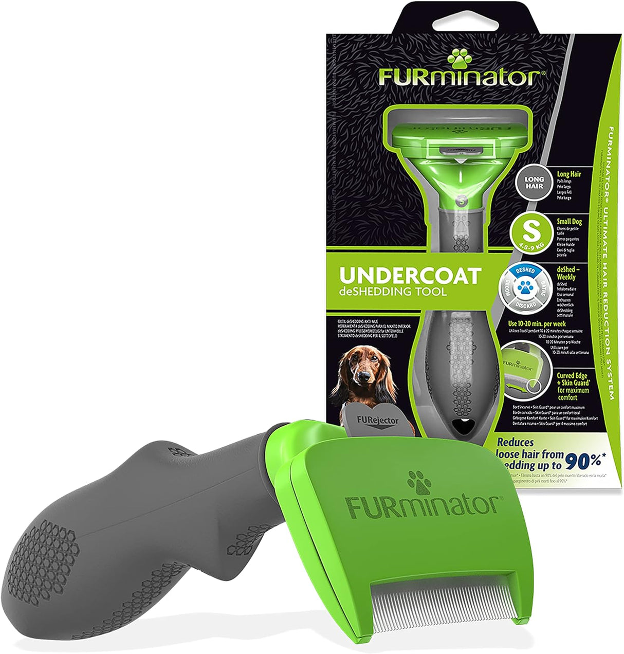 FURminator Undercoat Deshedding Tool Long Hair Dog