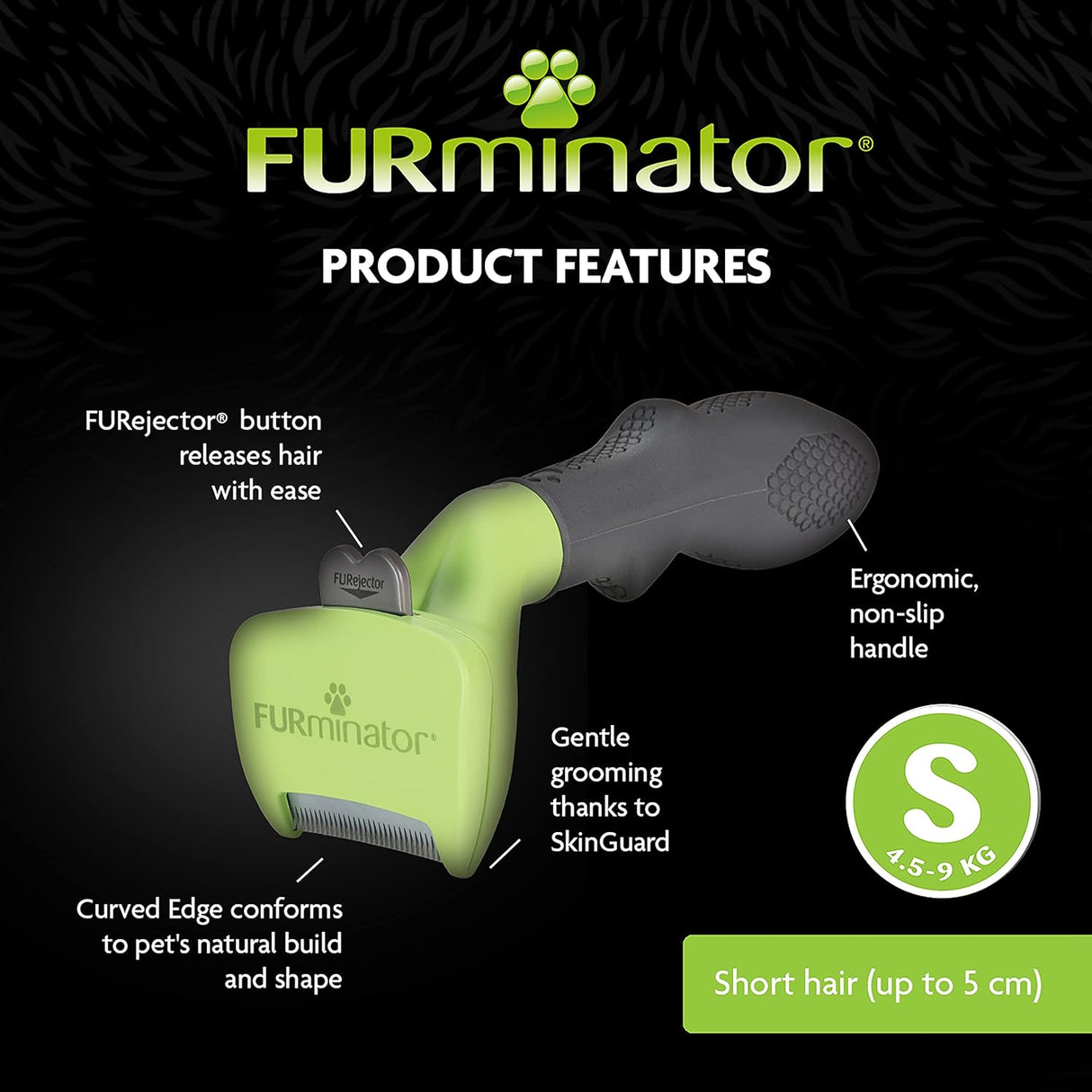 FURminator Undercoat Deshedding Tool Short Hair Dog