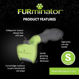 FURminator Undercoat Deshedding Tool Short Hair Dog