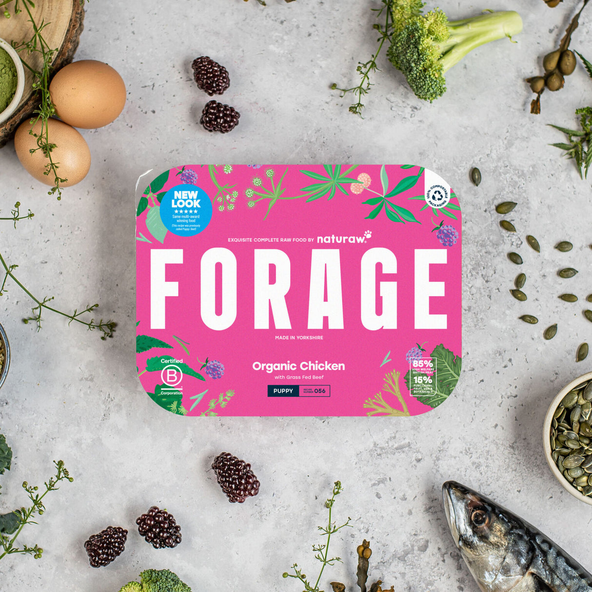 Naturaw Forage Puppy Organic Chicken 500g