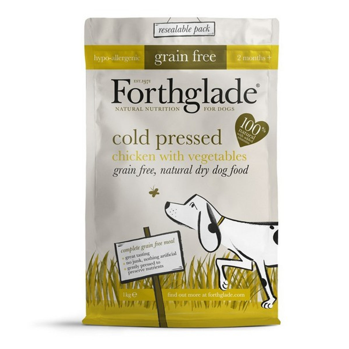 Forthglade Cold Pressed Dry Dog Foog Chicken Grain Free