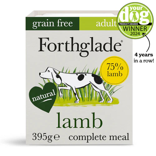 Forthglade Complete Adult Lamb Grain Free With Butternut Squash & Vegetables Natural Wet Dog Food 395g