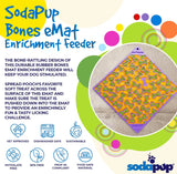 SodaPup Lick Mat Bones Red