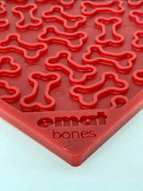 SodaPup Lick Mat Bones Red