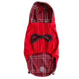 GF Pet Elasto-Fit Reversible Dog Raincoat Red/Plaid