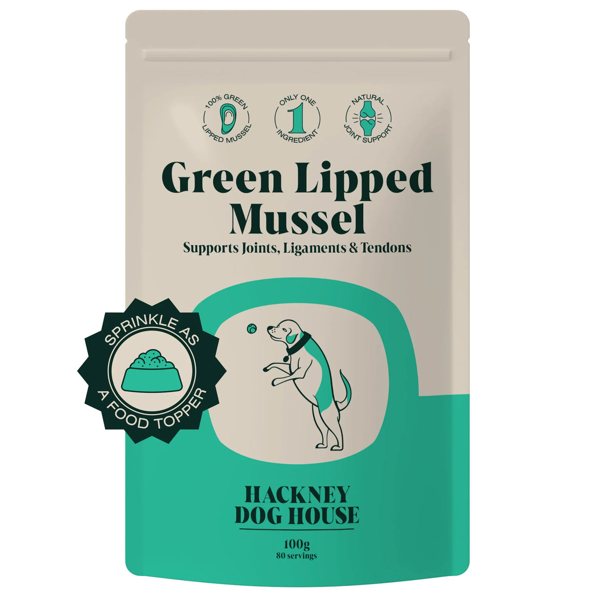 Hackney Dog House Green Lipped Mussel For Joints, Ligaments & Tendons 100g