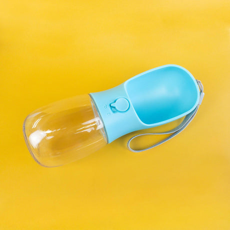 Green Waves Dog Water Bottle With Carbon Filter