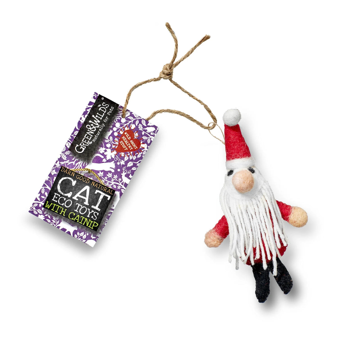 Green&Wilds Father Christmouse - Eco Cat Toy with Catnip