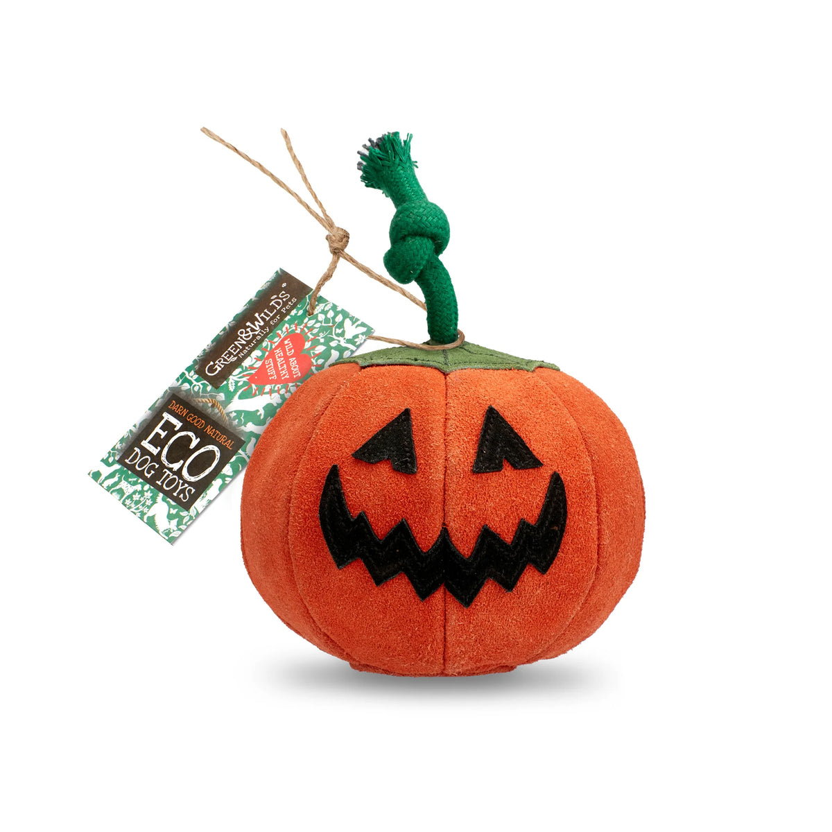 Green&Wilds Patch the Pumpkin, Eco Dog Toy