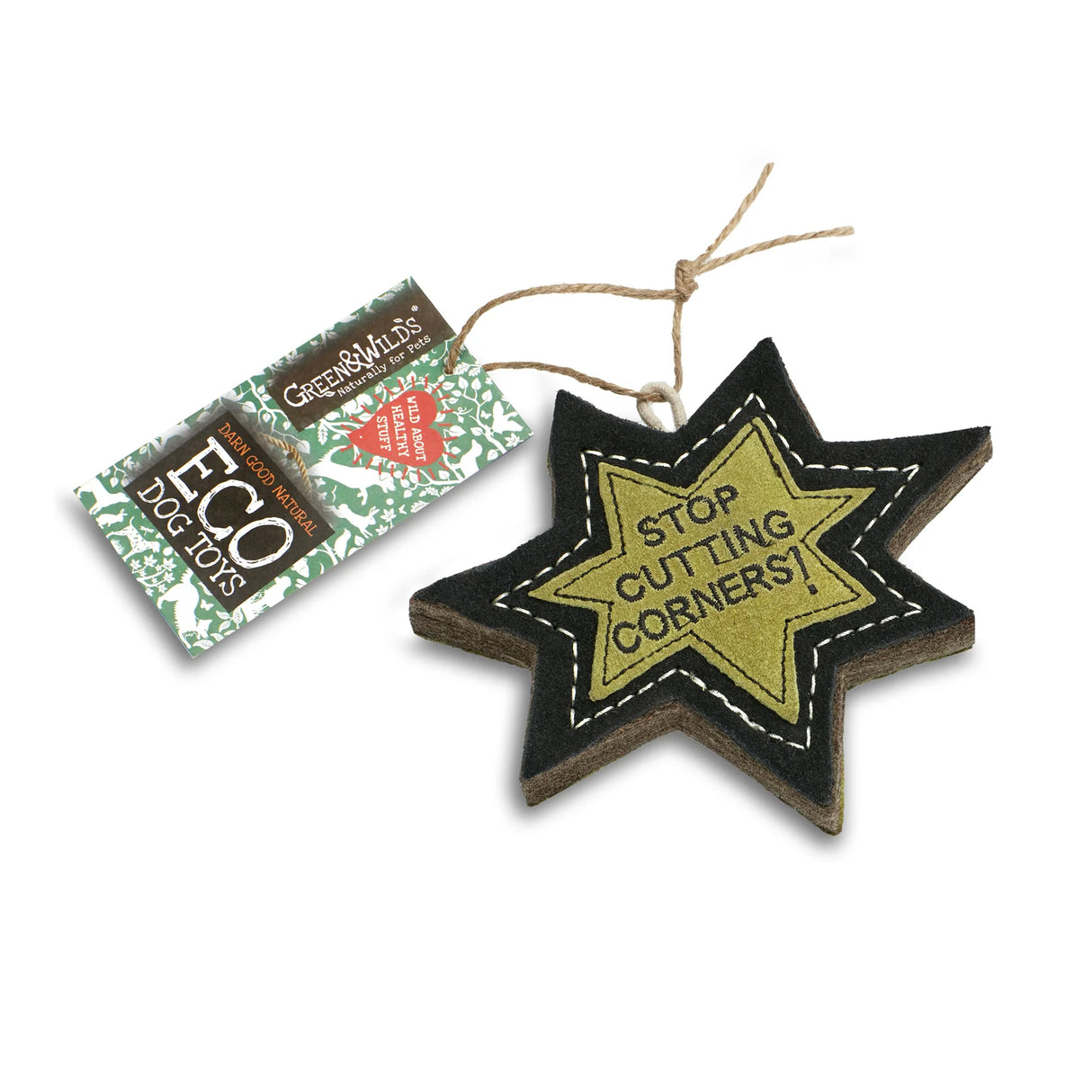 Green&Wilds Stop Cutting Corners, Eco Dog Toy