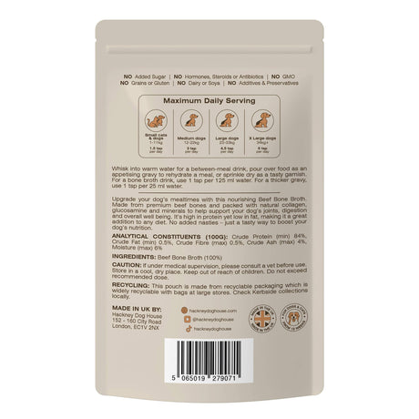 Hackney Dog House Beef Bone Broth for Dogs 180g