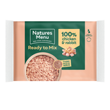Natures Menu Frozen Mince Ready to mix 100% Chicken & Rabbit block - In Shop or Pickup only