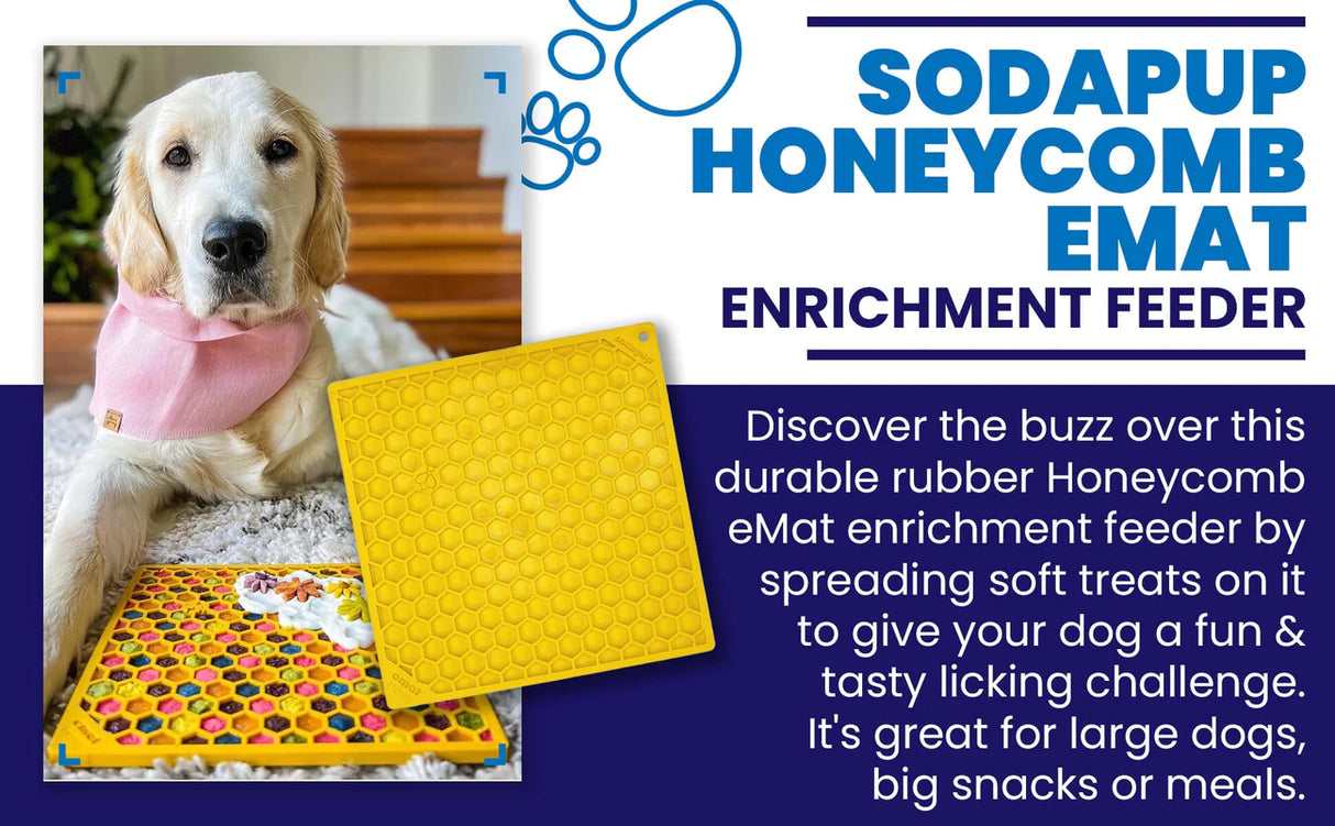 SodaPup Lick Mat - Honey Comb