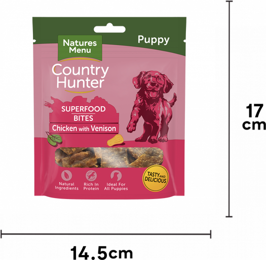 Natures Menu Country Hunter Chicken With Venison Superfood Bites For Puppies