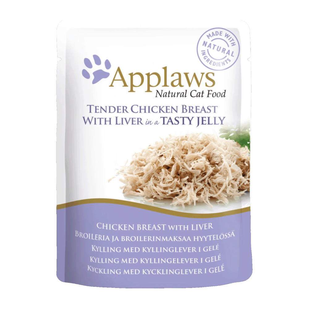 Applaws Cat Pouch Tender Chicken Breast with Liver in the Jelly 70 gm