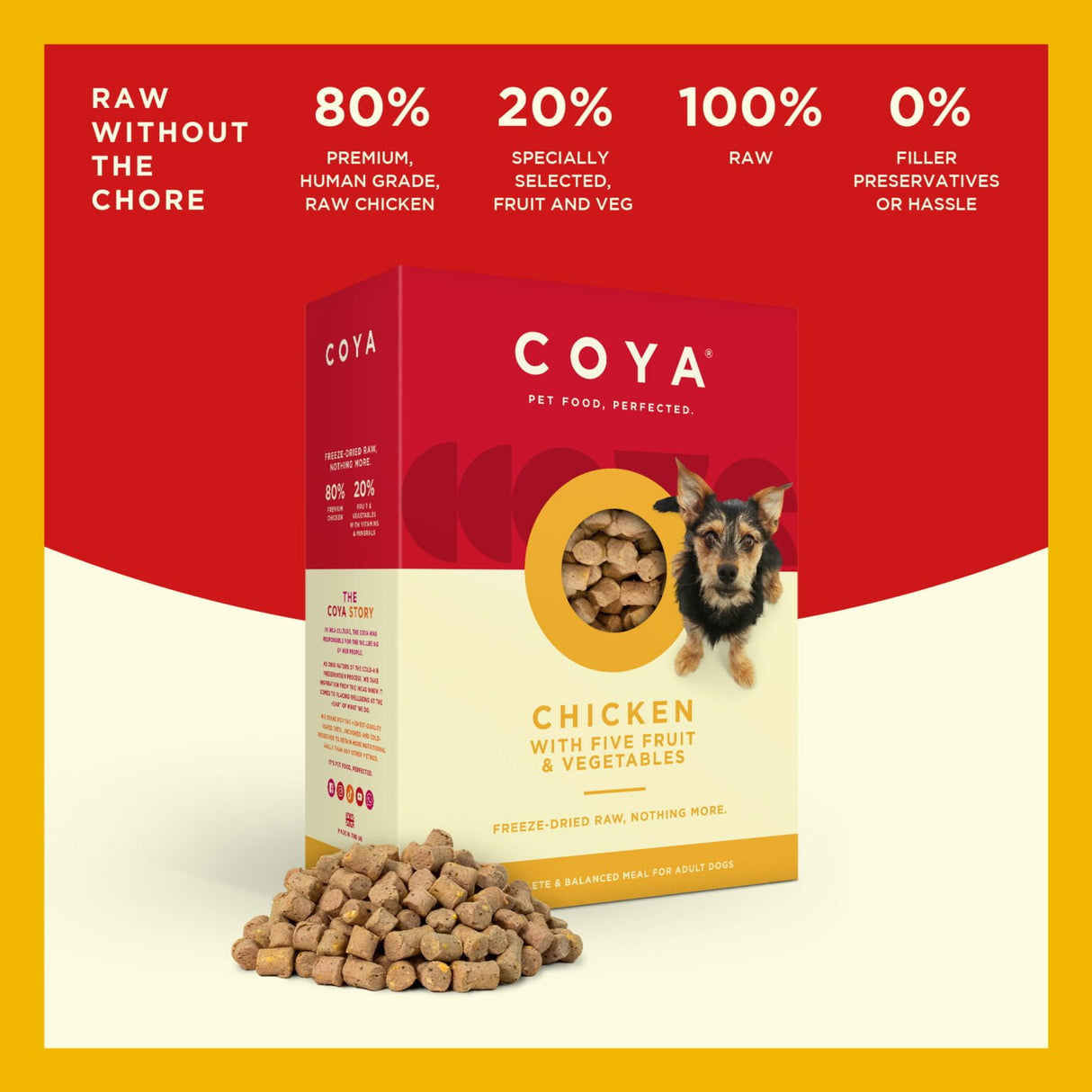 Coya Adult Dog Food Freeze Dried Chicken