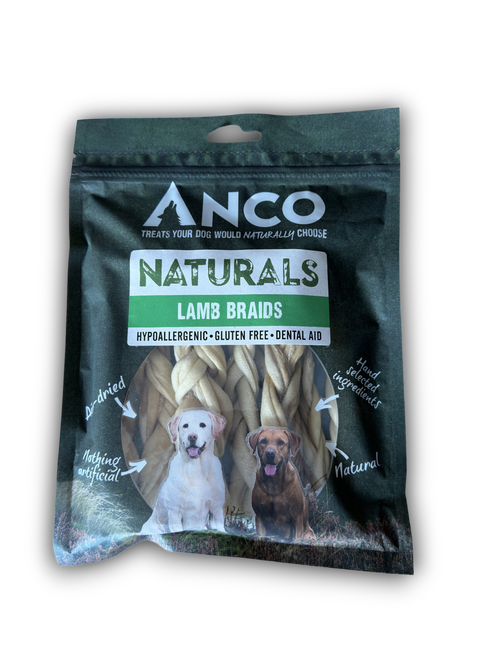 Anco Naturals Lamb Braids 100g