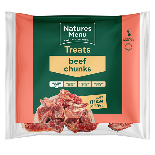 Natures Menu Frozen Chews Beef Chunks 1KG - In Shop or Pickup only