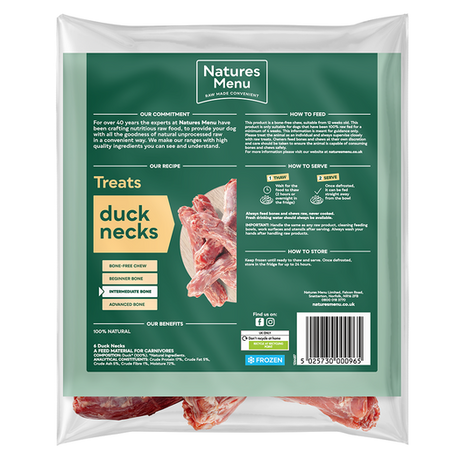 Natures Menu Frozen Chews Duck Neck 7pc - In Shop or Pickup only