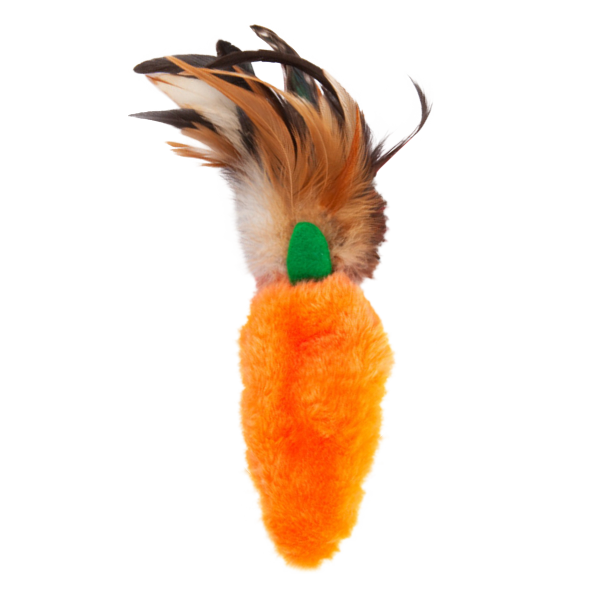 KONG Cat Refillable Catnip Feather Top Carrot