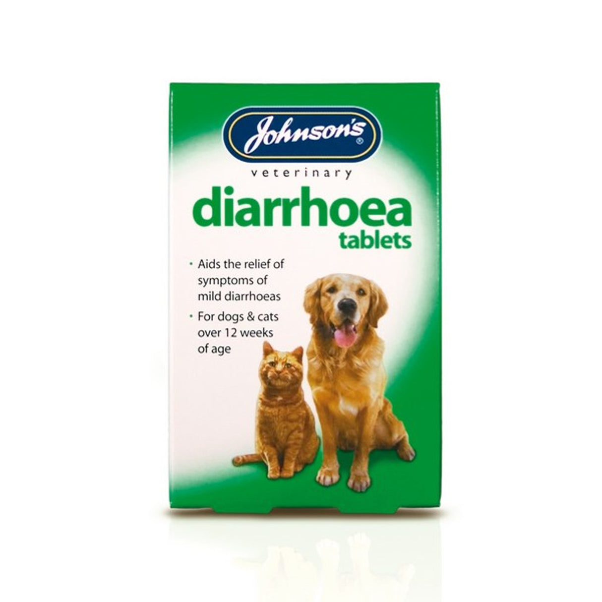 Johnsons Diarrhea Tablets For Dogs & Cats 12 Tablets