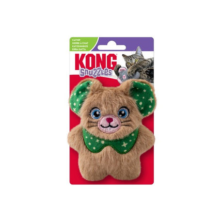KONG Holiday Christmas Cat Snuzzles Mouse