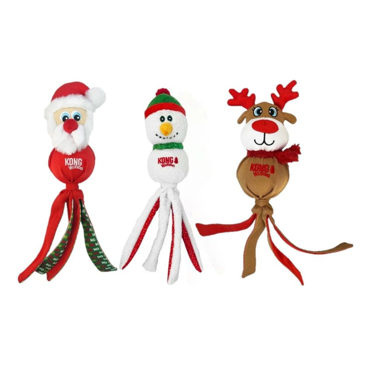 KONG Holiday Christmas Wubba Assorted Large