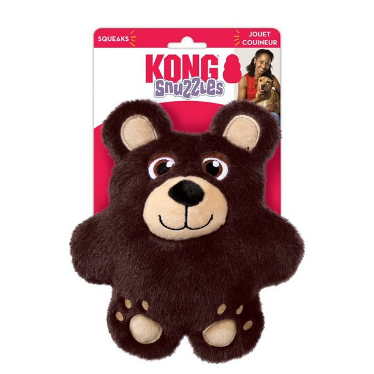 KONG Snuzzles Bear Dog Plush Toy