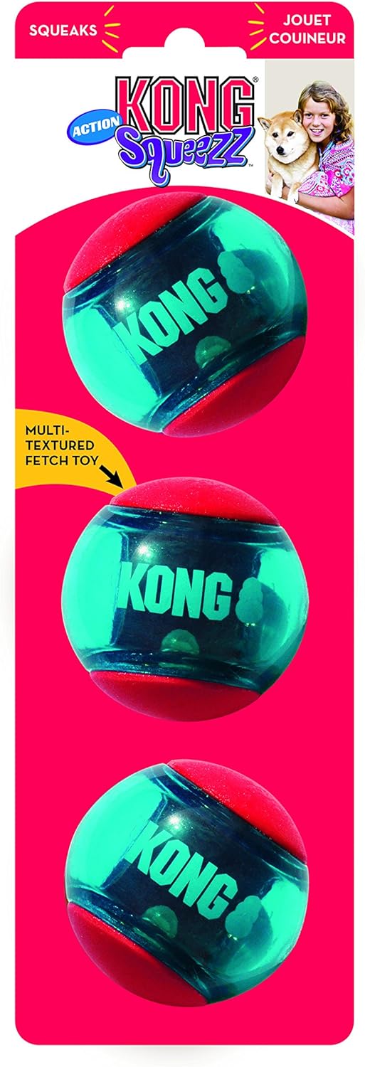 KONG Squeezz Action Ball Red