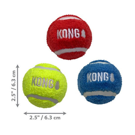 KONG Sport Softies Balls 3pk Assorted Small