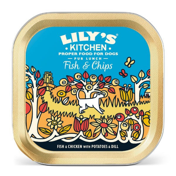 Lilys Kitchen Fish & Chips Tray 150g