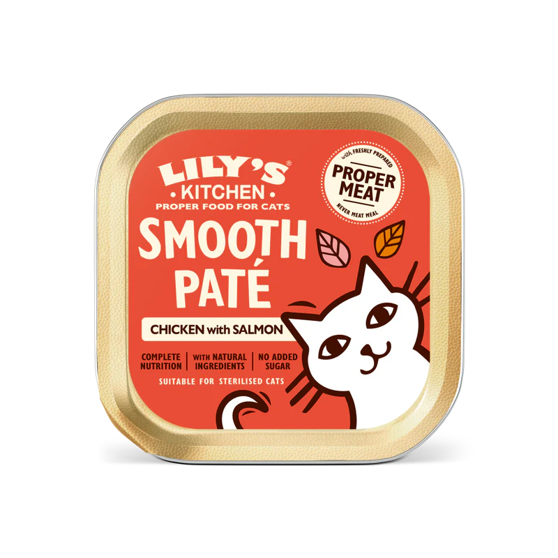 Lilys Kitchen for Cats Smooth Pate Chicken with Salmon 85g