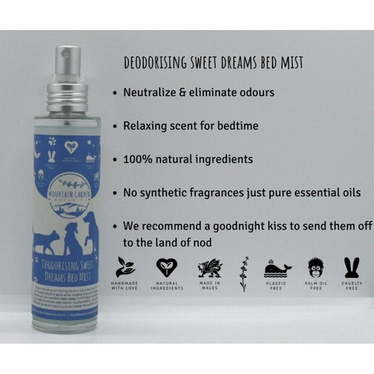 Mountain Garden Deodorising Sweet Dreams Bed Mist For Dogs