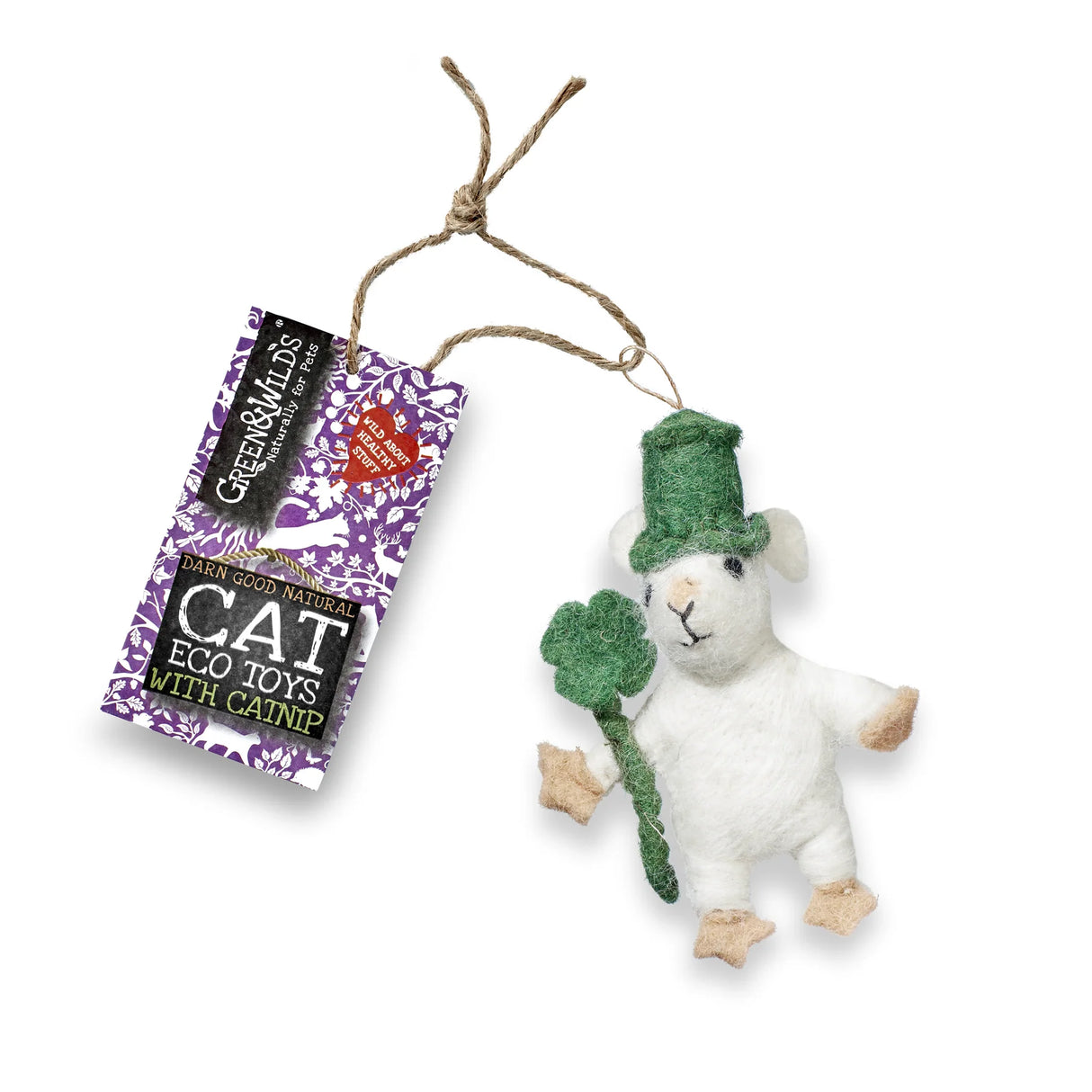 Green&Wilds Murphy Mouse - Eco Cat Toy with Catnip