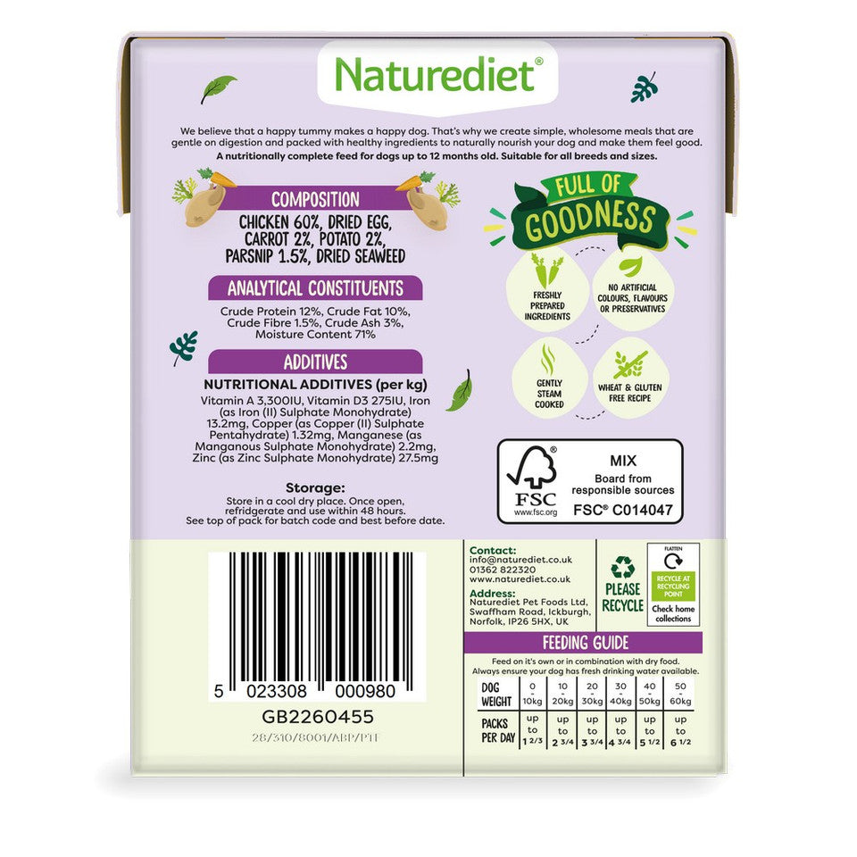 Naturediet Feel Good Grain Free Puppy 390g