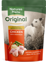 Natures Menu Complete Meal Adult Chicken with Vegetables Adult Dog Food Pouch 300g