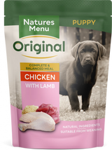 Natures Menu Complete Meal Puppy Chicken & Lamb Puppy Dog Food Pouch 300g