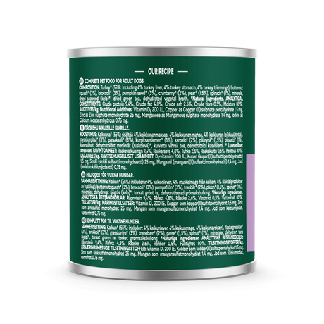 Natures Menu Country Hunter Farm Reared Turkey With Superfoods Adult Dog Food Can 600g