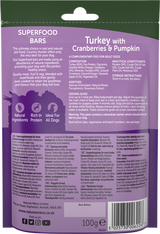 Natures Menu Country Hunter Treat Superfood Bars Turkey 100g