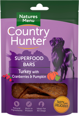 Natures Menu Country Hunter Treat Superfood Bars Turkey 100g