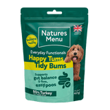 Natures Menu Happy Tums, Tidy Bums Functional  Freeze Dried Dog Treats 40g