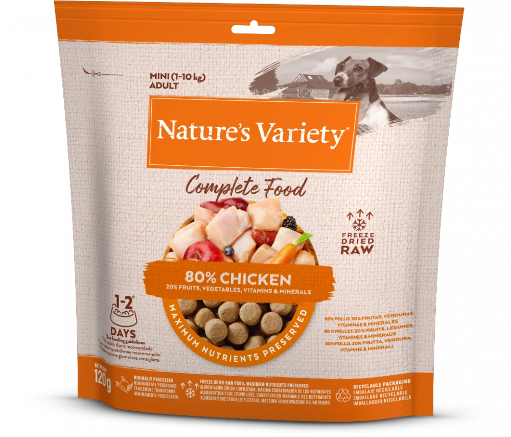 Natures Variety Freeze Dried Complete Food Chicken 120g