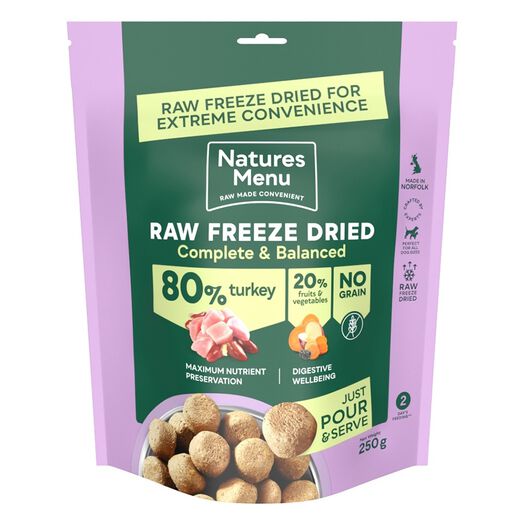 Natures Menu Complete and Balanced 80/20 Turkey 250g