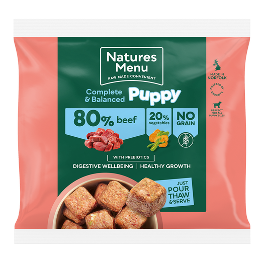 Natures Menu Frozen Country Hunter Beef Puppy 1kg - In Shop or Pickup only