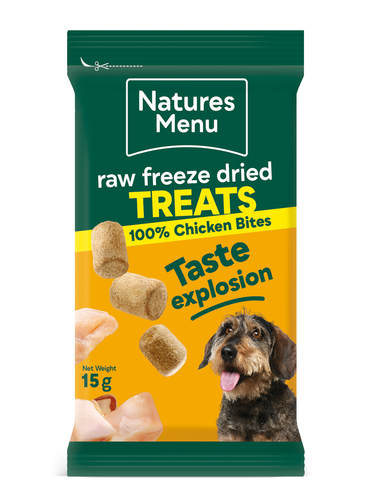 Natures Menu Raw Freeze Dried Chicken Bites 15g