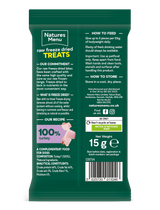 Natures Menu Raw Freeze Dried Turkey Bites 15g